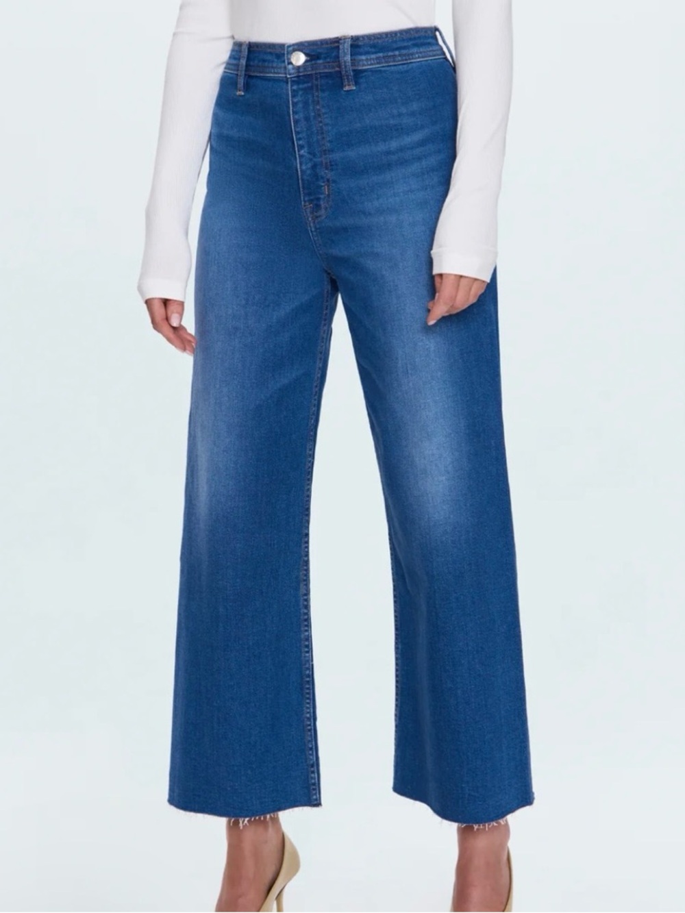 NWOT pistola Wide-Leg High-Rise Jeans in Blue Wash - Picture 14 of 17